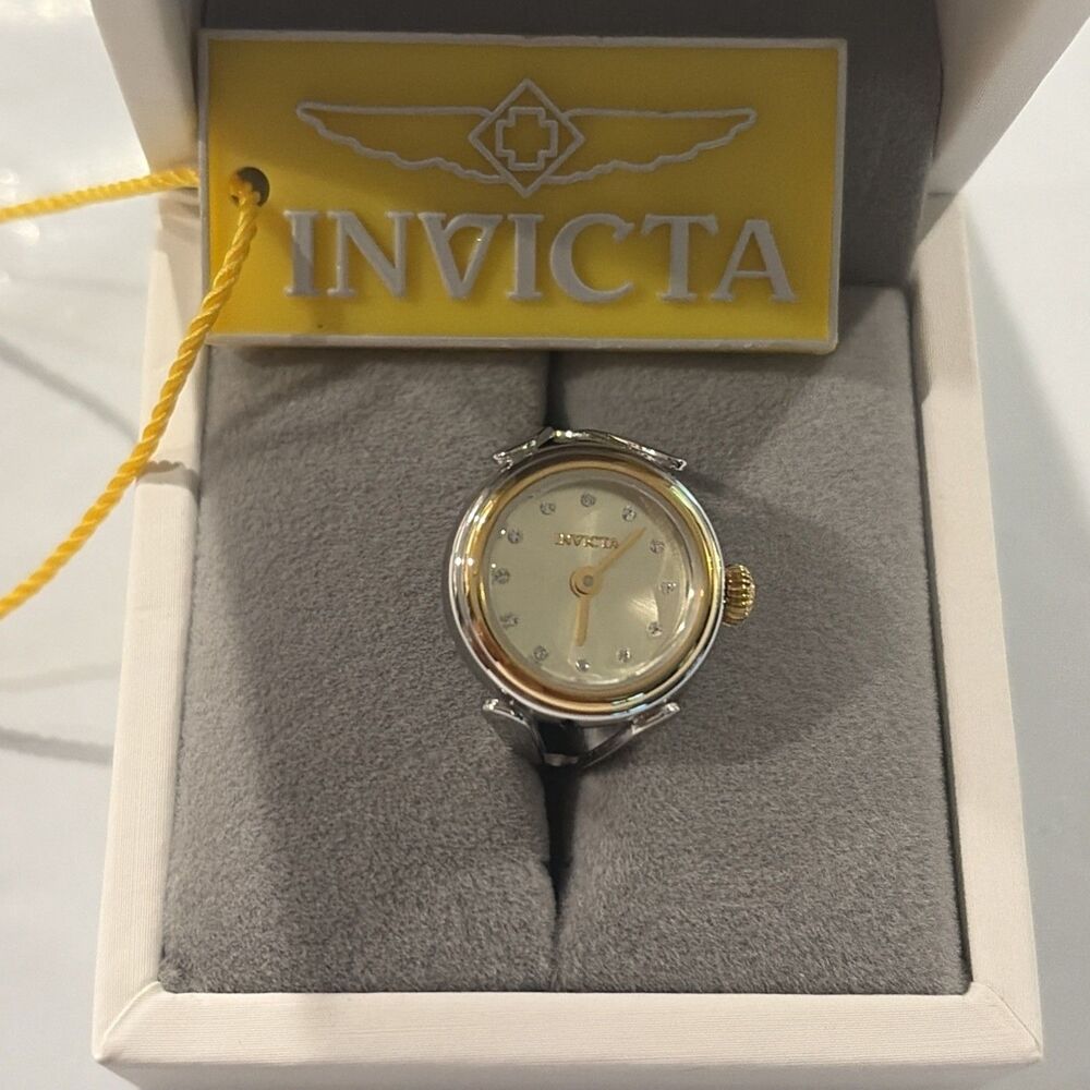 48576 - Invicta Mini Angel Lumalink Women's Ring Watch - 17.5mm 48576 Adjustable